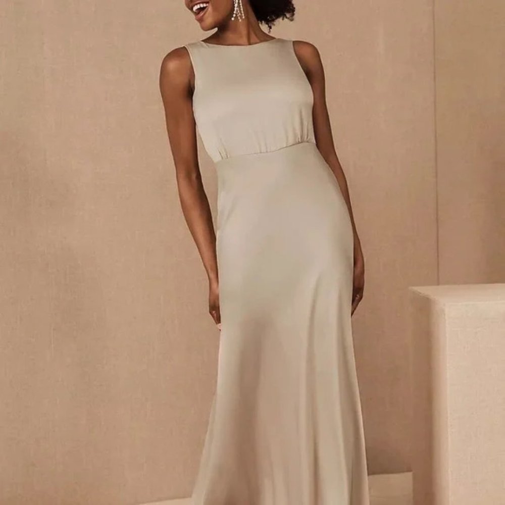 BHLDN Beckett Satin Dress - Charmeuse